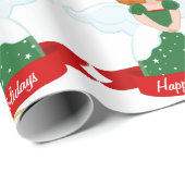Cadeau Papier à enveloppement de Noël (Coin rond)