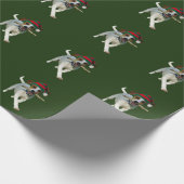 Cadeau Papier à enveloppement de Noël avec hache de march (Coin)