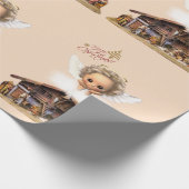 Cadeau Papier à enveloppement de Noël Bébé Jésus (Coin)