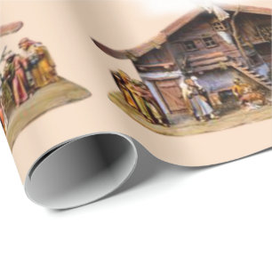 Cadeau Papier à enveloppement de Noël Bébé Jésus