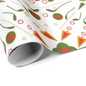 Cadeau Papier à enveloppement de Noël de Ladybug (Coin rond)