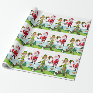 Cadeau Papier à enveloppement de Noël Elf