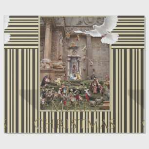 Cadeau Papier à enveloppement de Noël Jésus Nativité