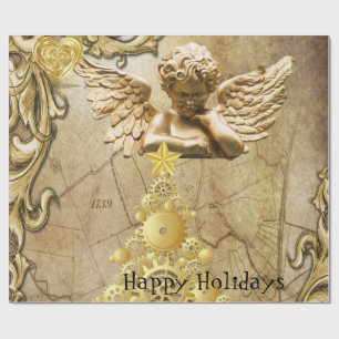 Cadeau Papier à enveloppement de Noël Joyeux jours fériés