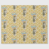 Cadeau Papier à enveloppement de Noël Joyeux Noël Ange (Plat)