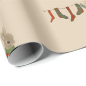 Cadeau Papier à enveloppement de noël Peter Rabbit (Coin rond)