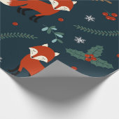 Cadeau Papier à enveloppement de Noël (thème Red Fox) (Coin)