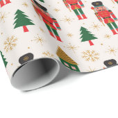 Cadeau Papier à enveloppement de noisette festive (Coin rond)