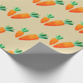 Cadeau Papier à enveloppement de Pâques Carotte (Coin)