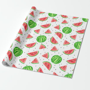 Cadeau Papier à enveloppement de pastèque - Rouge