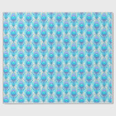 Cadeau Papier à enveloppement de plumes Peacock (Plat)