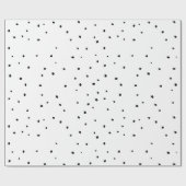 Cadeau Papier à enveloppement de points blancs (Plat)