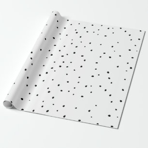Cadeau Papier à enveloppement de points blancs