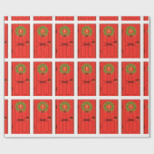 Cadeau Papier à enveloppement de porte rouge (Plat)