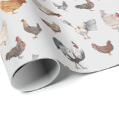 Cadeau Papier à enveloppement de poulet (Coin rond)