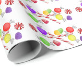 Cadeau Papier à enveloppement de prunes de sucre (Coin rond)