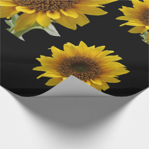 Cadeau Papier à enveloppement de tournesol