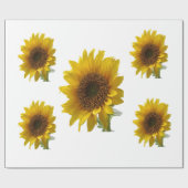 Cadeau Papier à enveloppement de tournesol (Plat)