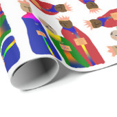 Cadeau Papier à enveloppement de trois rois (Coin rond)