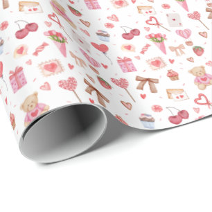 Cadeau Papier à enveloppement de Valentine