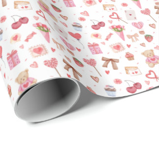 Cadeau Papier à enveloppement de Valentine