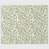 Cadeau Papier à enveloppement de vigne vert (Plat)