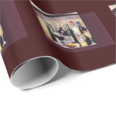 Cadeau Papier à enveloppement de vin fin (Coin rond)