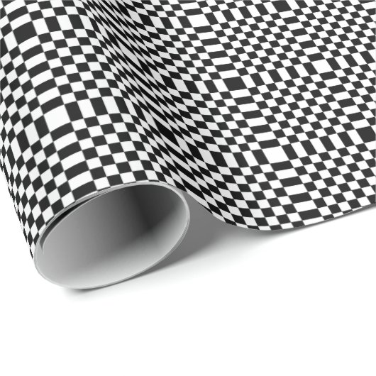 Cadeau Papier à enveloppement d'échecs (Coin rond)
