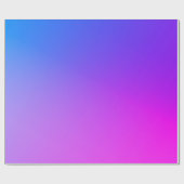 Cadeau Papier à enveloppement dégradé rose et violet (Plat)