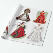 Cadeau Papier à enveloppement des anges de Noël (Déroulé)