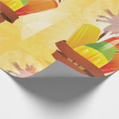 Cadeau Papier à enveloppement d'été tropical