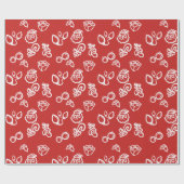 Cadeau Papier à enveloppement d'illustrations de Noël bla (Plat)