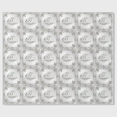 Cadeau Papier à enveloppement du 60e anniversaire de Diam (Plat)