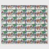 Cadeau Papier à enveloppement éléphant (Plat)
