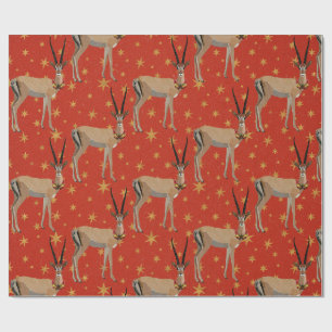 Cadeau Papier à enveloppement FESTIVE GAZELLE
