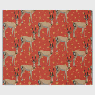 Cadeau Papier à enveloppement FESTIVE GAZELLE