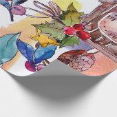 Cadeau Papier à enveloppement Festive Illustration de Noë (Coin)