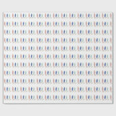 Cadeau Papier à enveloppement feuille simple et moderne (Plat)