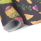 Cadeau Papier à enveloppement Fiesta épicé mexicain (Coin rond)