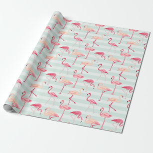 Cadeau Papier à enveloppement Flamant rose