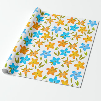 Cadeau Papier à enveloppement floral