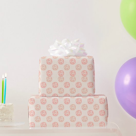 Cadeau Papier à enveloppement floral