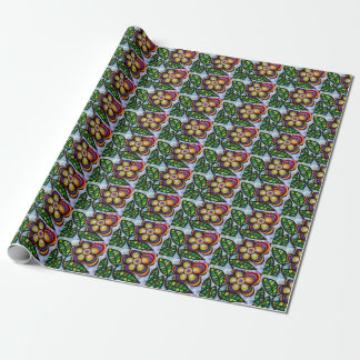 Cadeau Papier à enveloppement floral