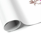 Cadeau Papier à enveloppement floral (Coin rond)