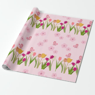 Cadeau Papier à enveloppement floral - Beaux Motifs à fle