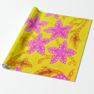 Cadeau Papier à enveloppement floral de la jungle