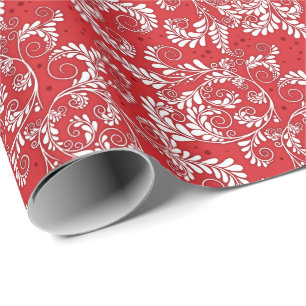 Cadeau Papier à enveloppement floral élégant