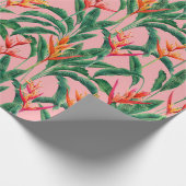 Cadeau Papier à enveloppement floral tropical (Coin)