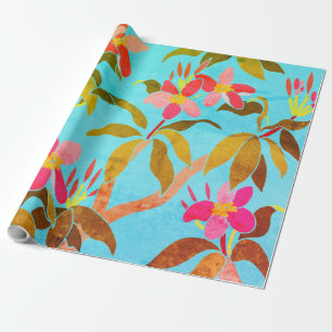 Cadeau Papier à enveloppement Frangipani