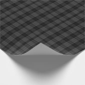 Cadeau Papier à enveloppement gris et noir (Coin)